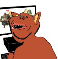 blue_eyes computer goblin horn looking_at_viewer nintendo red_skin the_legend_of_zelda variant:meximutt video_game // 657x667 // 117.9KB