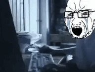 angry angry_german_kid animated beard bloodshot_eyes crying ext=gif glasses keyboard meta:not_oc open_mouth red_eyes soyjak tear variant:soyak // 255x193 // 3.0MB