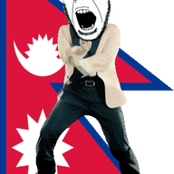 angry animated country dance flag gangnam_style glasses nepal open_mouth soyjak stubble variant:cobson // 300x460 // 578.5KB