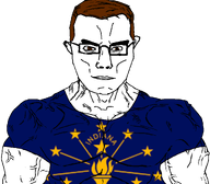 brown_eyes brown_hair buff flag:indiana glasses indiana subvariant:muscular_chud variant:chudjak white_skin // 1059x929 // 140.1KB