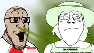 2soyjaks artist:H3K bait brap brown_skin clothes crystal_cafe fart fart_cloud female femjak flag flag:minas_gerais glasses green_hair hair hat hello_my_name_is_(sticker) name_tag namefags nigger sisa sisa_eyes sloptranWNBAG_(namefag) sniffing soyjak speech_bubble_empty stubble subhuman subvariant:bridget subvariant:gapejak_female subvariant:threefourthsplier text variant:gapejak variant:markiplier_soyjak // 2400x1355 // 859.4KB