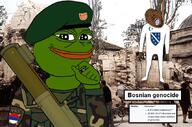 VRS ack army army_of_republika_srpska beret bosnian bosnian_genocide bosnian_serb brown_skin flag:bosnia_and_herzegovina flag:serbia genocide hang hanged hanging irl_background islam islamic military military_uniform mosque rocket_launcher serb serbian srebenica_massacre srebrenica star_and_crescent tmd uniform variant:bernd weapon yugoslav yugoslav_wars yugoslavia yugoslavian // 856x565 // 141.2KB