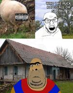 2soyjaks 5_o_clock_shadow big_nose brown_skin churka comic flag flag:armenia house missing_teeth parental_advisory rape sandnigger sheep stubble subvariant:blobson subvariant:hornyson tree unibrow variant:cobson variant:feraljak yellow_teeth zoophile // 534x681 // 284.6KB