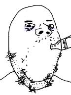 alcohol alcoholic bottle drinking soyjak stubble tired unhealthy variant:gapejak vodka // 600x800 // 38.4KB