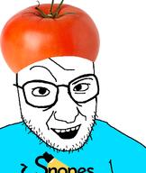 clothes glasses snopes soyjak stubble tomato tshirt variant:snopesjak // 520x618 // 121.6KB