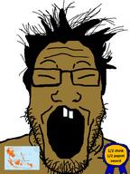 asian award brown_skin chinksectoid closed_eyes filipino hair pajeet sea_monkey soyjak stubble subvariant:neutralplier variant:markiplier_soyjak // 600x800 // 62.6KB