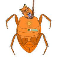 ack argentina bug cockroach full_body garf_(user) garfield hanging in_loving_memory_of_(namefag) meta:namefags series:in_loving_memory_of_namefags soyjak_forum variant:bernd // 2048x2048 // 733.8KB