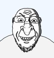 big_nose closed_mouth detrans glasses kike kike_nose ominous scary smile stubble template variant:bernd // 1906x2048 // 393.9KB