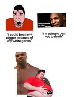 black_skin brown_eyes hair nigger nikocado_avocado queen_of_spades soyjak spade stubble text variant:cobson white_skin // 3106x4096 // 2.6MB