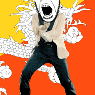 angry animated bhutan country dance dragon flag gangnam_style glasses open_mouth soyjak stubble variant:cobson // 300x460 // 509.4KB