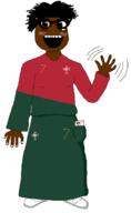 black_skin blush clothes cr7 full_body glasses hair iphone ishowspeed open_mouth portugal_national_football_team variant:soytan // 1352x2196 // 172.6KB
