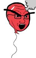 angry balloon deflation glasses open_mouth soyjak variant:soyak // 800x1302 // 61.3KB
