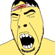 closed_eyes flag:imperial_japan hair japan japchink open_mouth pissskin stubble teeth variant:cobson yellow_skin // 721x720 // 33.4KB