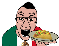 beef flag:mexico food gums hair holding_object looking_at_you meta:taco_tuesday mexico pink_skin taco transparent_background variant:el_perro_rabioso variant:platejak // 1333x1048 // 239.7KB