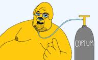 angry beard copium dog eyebrows fat janny looking_at_you nasal_cannula oxygen_cylinder pointing transparent_background variant:whalejak yellow_skin // 1461x900 // 34.7KB