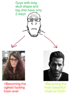 bald beard big_chin biology chad clothes eyes gigachad glasses gooseworx irl long_hair long_skull nas:gigachad realistic short_hair soyjak subvariant:neutralplier text tranny trans trans_rights trans_surgery troon troonella variant:markiplier_soyjak white_skin // 1360x1845 // 835.6KB