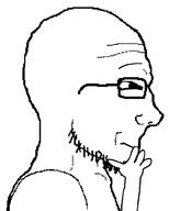 hand looking_up meta:tagme nose side_profile thinking variant:soyak // 794x988 // 9.8KB