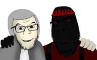 armor black_eyes black_sclera black_skin clenched_teeth crimson_void_knight_(shadovis_rpg) crown gravekeeper_(shadovis_rpg) hood no_more_brother_wars no_mouth red_eyes roblox shadovis_rpg transparent_background variant:cobson variant:feraljak white_shirt // 693x425 // 115.1KB