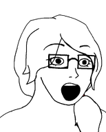 alternate female femjak foidjak glasses hair long_hair open_mouth ponytail series:foidjaks subvariant:soygirl transparent_background variant:soyak // 788x980 // 19.7KB