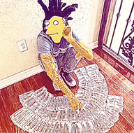 100_dollars arm black_eyes black_hair blue_jeans blue_shirt body boots distorted dollar dreadlocks electrical_outlet eyes fence finger fingers floor foot guatemala hair hand happy head jeans leg lock meta:not_oc metal_fence money money_spread muscles nas:sneed nigger nose room shadow smile spotemgottem stack subnas:chuck t_shirt tattoo the_simpsons torso wall watch wood yellow_skin // 1146x1132 // 3.5MB