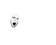 animated bald bouncing deformed ext=gif glasses head_only jump open_mouth soyjak stubble variant:cobson // 999x818 // 127.9KB