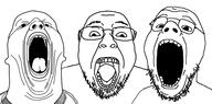 3soyjaks bald gape glasses guinness_trio open_mouth stubble teeth template tongue variant:bernd variant:isaac variant:phillip // 1920x950 // 326.3KB