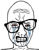 aliased classic crying forehead_lines glasses lips neck no_stubble red_eyes teeth_showing template transparent_background variant:baldbert // 601x768 // 19.1KB