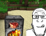 beef cooking food furnace happy meat minecraft nigger_cow screenshot smile steak subvariant:neutralplier tounge tounge_out variant:markiplier_soyjak video_game // 516x400 // 247.9KB