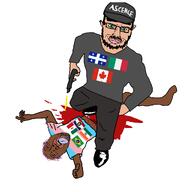 2soyjaks arm ascence_(user) beard black_skin blood brazil canada cap closed_mouth clothes ear flag:brazil flag:canada flag:india flag:italy flag:mexico flag:quebec flag:utah full_body glasses gun happy hat holding_object india italy mexico mustache open_mouth quebec shooting smile soyjak stubble subvariant:chudjak_front tranny utah variant:bernd variant:chudjak white_skin // 1024x1024 // 74.6KB