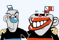 amerimutt cartoon cup cuphead euromutt happy rubberhose smile smug straw subvariant:euromutt subvariant:impish_amerimutt variant:impish_soyak_ears variant:markiplier_soyjak video_game // 1312x912 // 191.4KB