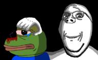amphibian animal animal_abuse blood crying frog glasses nas:pepe ominous pepe_the_frog smile soyjak stubble subvariant:wholesome_soyjak tear variant:gapejak // 1294x800 // 98.0KB