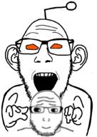 child glasses reddit snoo soyjak stubble subvariant:lawrence variant:punk_revolution_soyjak // 729x1029 // 96.9KB