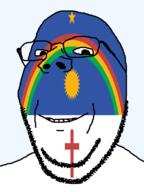 brazil christianity cross flag flag:pernambuco glasses looking_at_you pernambuco rainbow smile soyjak star_(symbol) stubble subvariant:wholesome_soyjak sun teeth transparent_background variant:gapejak // 600x800 // 55.7KB