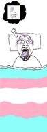 bed blanket blowjob closed_eyes closed_mouth clothes dream flag:transgender_pride_flag glasses hair mustache nsfw open_mouth pillow purple_hair sleep sleeping smile smug soyjak stubble text thought_bubble tongue tranny variant:bernd variant:chudjak yellow_teeth ywnbaw // 538x1499 // 27.5KB