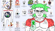 2soyjaks 4chan angry anime arm background banned_user box buff closed_mouth clothes crying ear eyes glasses hair hand hanged hanging logo mascot muscular_male open_mouth smile soyjak soyjak_party strong stubble subvariant:muscular_chud variant:chudjak variant:gapejak yotsoyba // 1920x1080 // 506.7KB