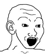 ear merge open_mouth soyjak template variant:soyak variant:wojak // 644x800 // 14.7KB