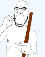 animated aryan cigarette eyebrows glasses hunting mango naked nipple nose ohio sigma smoke smoking staff stick stubble tribe variant:cobson // 879x1100 // 339.9KB