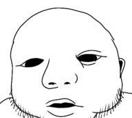 baby ear open_mouth soyjak stubble variant:unknown // 413x367 // 30.8KB