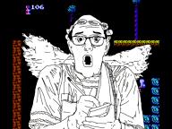 arm avgn clothes ear glasses hair hand holding_object james_rolfe kid_icarus music nes nintendo open_mouth soyjak variant:NasalIrrigation video video_game wing // 640x480, 12.8s // 3.3MB