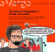 clickbait flag flag:palestine gamergate journalist meta:tagme soyjak sweet_baby_inc the_verge variant:soyak verge zack zack_daniels // 1012x957 // 490.2KB