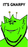 alien ear furry gnarpy green_skin open_mouth regretevator roblox smile stubble variant:impish_soyak_ears // 600x1000 // 46.9KB