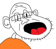 ear glasses oekaki open_mouth soyjak stubble variant:unknown // 596x520 // 28.0KB