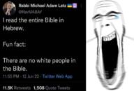 bald bible blur christianity closed_eyes flag:ukraine glasses holy_bible laughing open_mouth peace_sign stretched_mouth stubble tear text twitter ukraine variant:cobson white_background // 1045x707 // 304.4KB