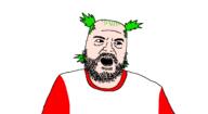 4chan 4cuck anime chicken_jockey clothes hair jack_black minecraft_movie stubble variant:flint_and_steel yotsoyba // 1245x681 // 19.8KB