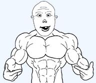 buff male muscles muscular_male no_glasses no_stubble pointing pointing_at_shirt subvariant:muscular_shirtjak transparent_background variant:shirtjak variant:vlodson // 1369x1189 // 96.3KB