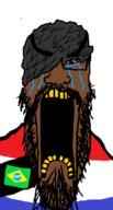angry beard bloodshot_eyes brazil brown_skin clothes crying dark_hair emo_hair glasses hair joels_alterego netherlands open_mouth soyjak variant:markiplier_soyjak yellow_teeth // 485x900 // 25.0KB
