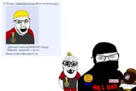 admin anti_soybooru arm award baby badge brown_hair clothes cuck dan deformed diaper distorted fat father foot full_body glasses hand islam janny leg muslims mustache nate newfag newgod open_mouth piss poop red rucuck shitskin soybooru soyjak soyteen subvariant:jacobson subvariant:pissbaby text tongue variant:a24_slowburn_soyjak variant:feraljak variant:meximutt warrior-z_(user) yellow_teeth // 1800x1200 // 437.2KB