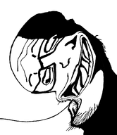 deformed distorted liquify_tool ominous shadow subvariant:grinplier teeth transparent_background uncanny variant:markiplier_soyjak // 1035x1200 // 235.5KB