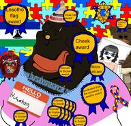2soyjaks anti_soytan artist:antiswarthy autism autism_speaks award basotho body_pillow chud_(boorufag) chud_(soybooru) deformed flag:lesotho flag:tonga flag:transgender_pride_flag gooned_to_soytan_again_award hair hindi huwabag(artist) lesotho mate_ma'a_tonga meta:tagme meximutt mokorotlo national_university_of_lesotho smallest_award_award soyjak star_of_david straw_hat tonga tongan_text variant:meximutt variant:soytan // 888x849 // 466.6KB