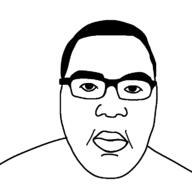 big_lips chud fat glasses hair soyjak subvariant:fatchud // 720x720 // 10.3KB